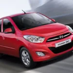 اللون الأحمر هيونداي i10 2015